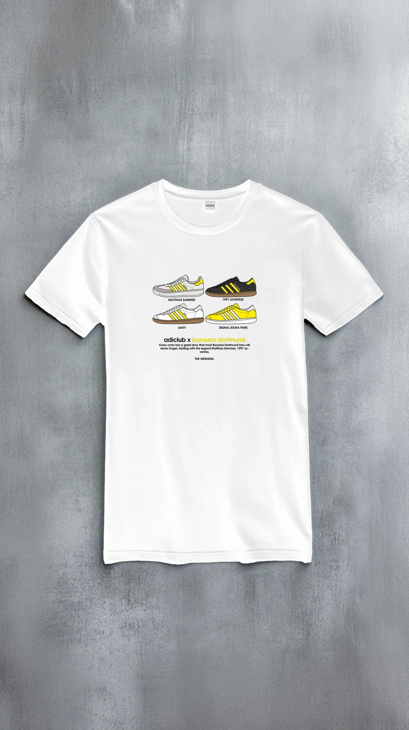 The Weekend t-shirt Adiclub Borussia Dortmund white