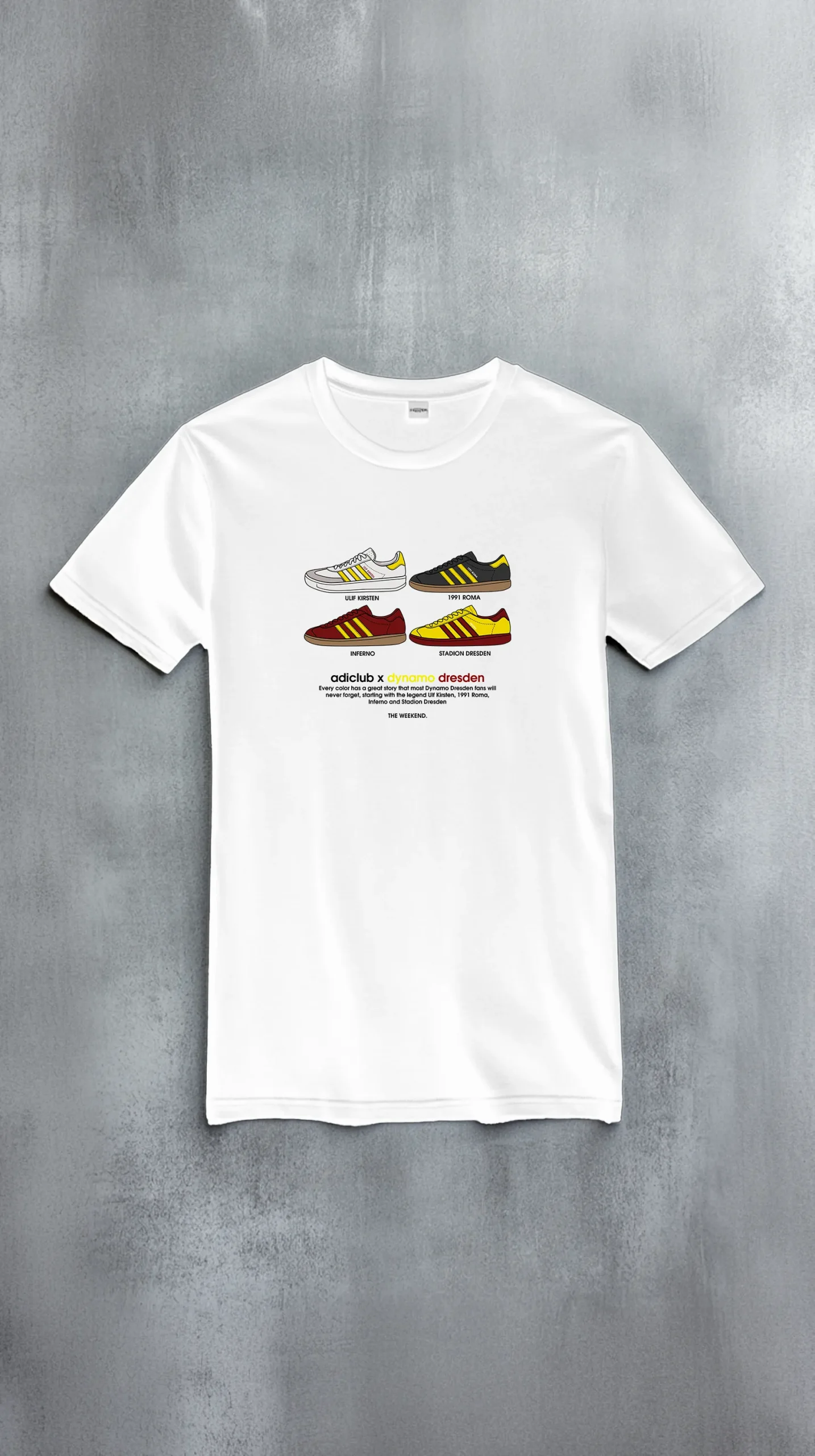 The Weekend t-shirt Adiclub Dynamo Dresden white