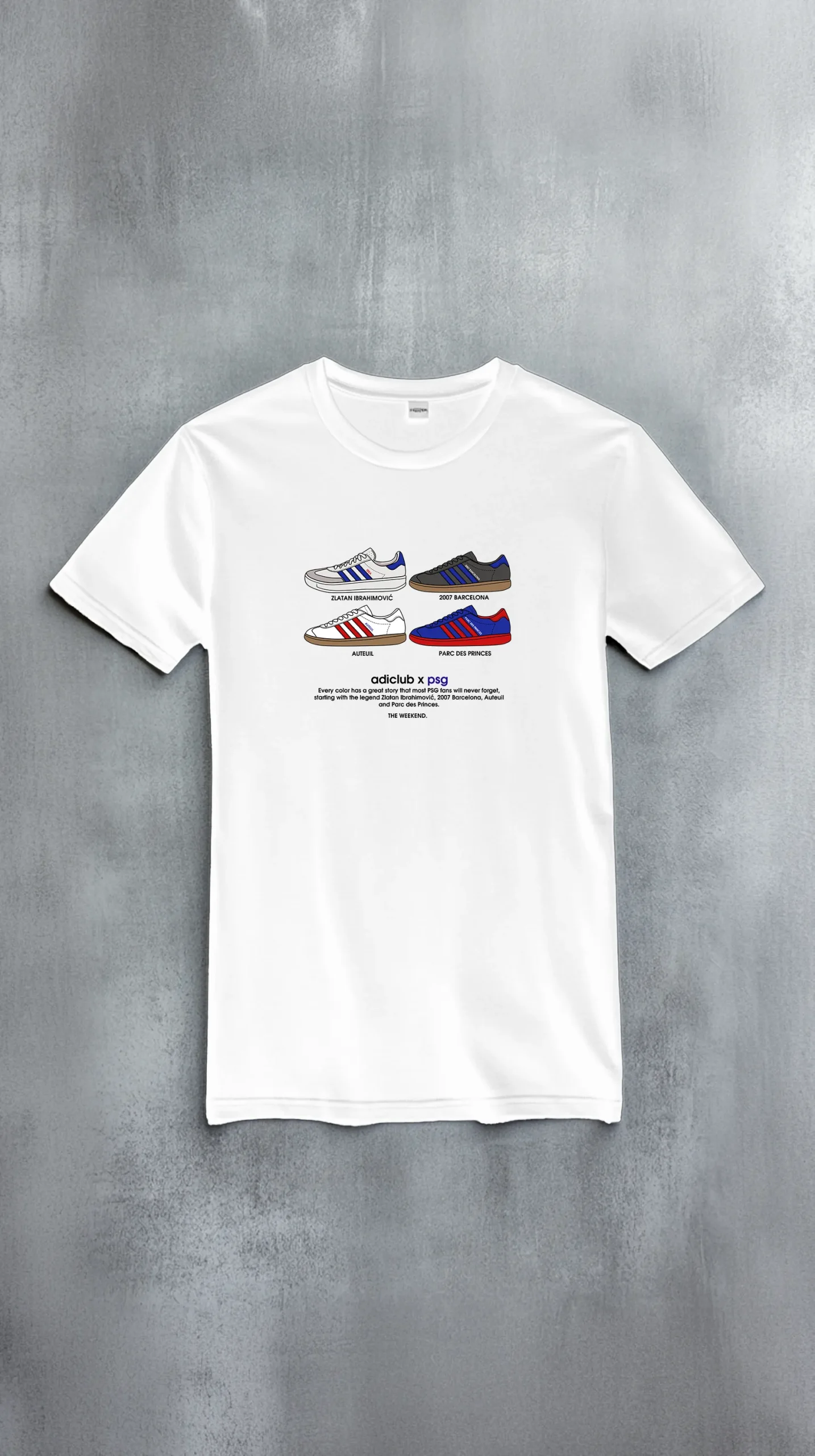 The Weekend t-shirt Adiclub PSG white