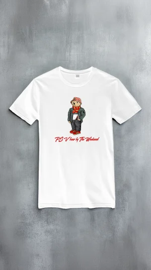 The Weekend t-shirt PSV Bear white